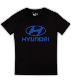 Hyundai - лого на черной